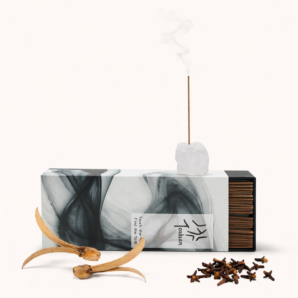 Calm Moments Crystal Incense Set | 4 Scent Choices with Crystal