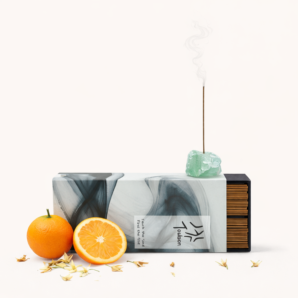 Fresh Shower Crystal Incense Set featuring natural incense sticks and holder for refreshing home fragrance, relaxation, and daily rituals.