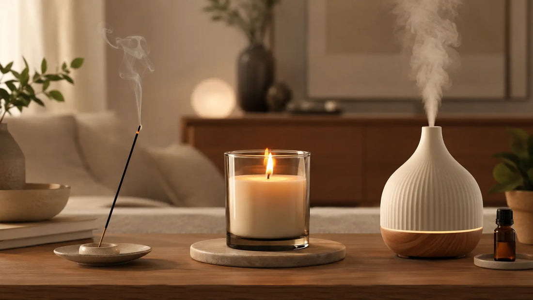 Incense vs Candles vs Essential Oils: The Complete Guide to Choosing the Best Home Fragrance for Relaxation, Sleep, and Mindful Living