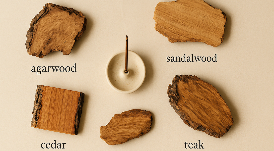 Which Wood Are You? A Practical Scent Guide to Agarwood, Sandalwood, Cedar and Teak Incense