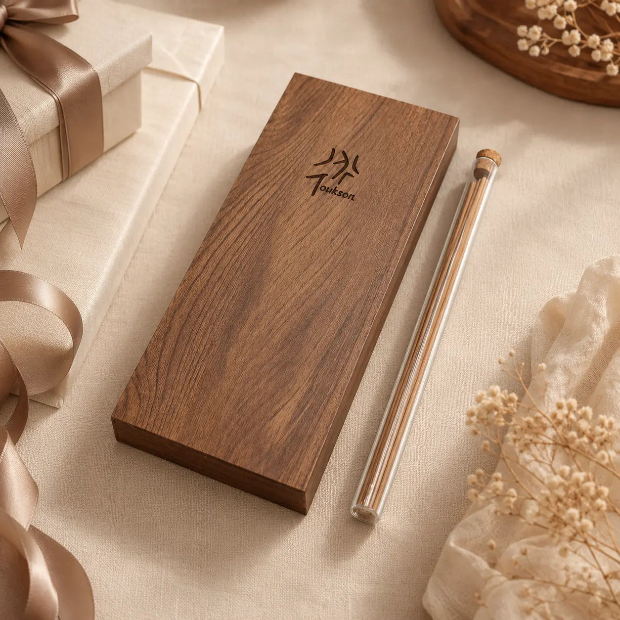 Luxury incense gift set with natural coreless incense for calm and focused moments