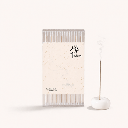 Toukson Focus Series Discovery Set with natural incense sticks and ceramic incense holder