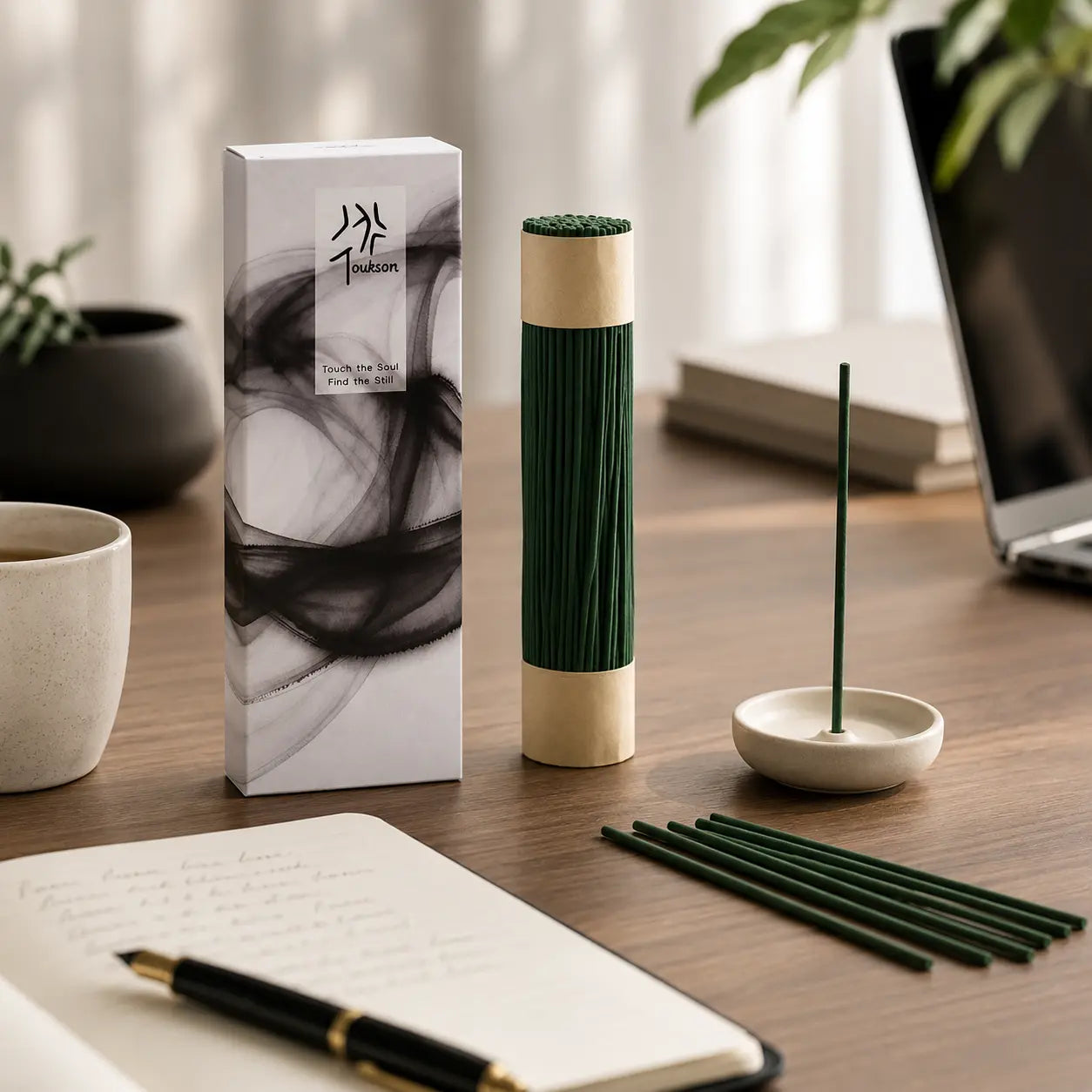 Toukson Focus Time pure incense sticks, promoting clarity and focus for an enhanced working or meditation experience.