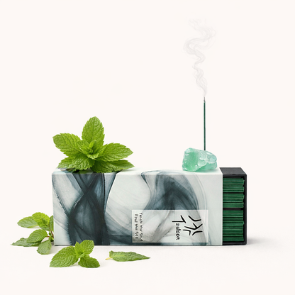 Fresh Shower Crystal Incense Set featuring natural incense sticks and holder for refreshing home fragrance, relaxation, and daily rituals.