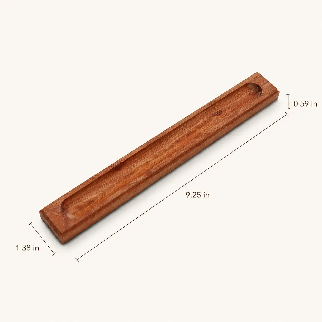 Minimalist rosewood incense holder for clean incense burning and daily relaxation